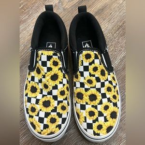Youth Sunflower Vans Size 5